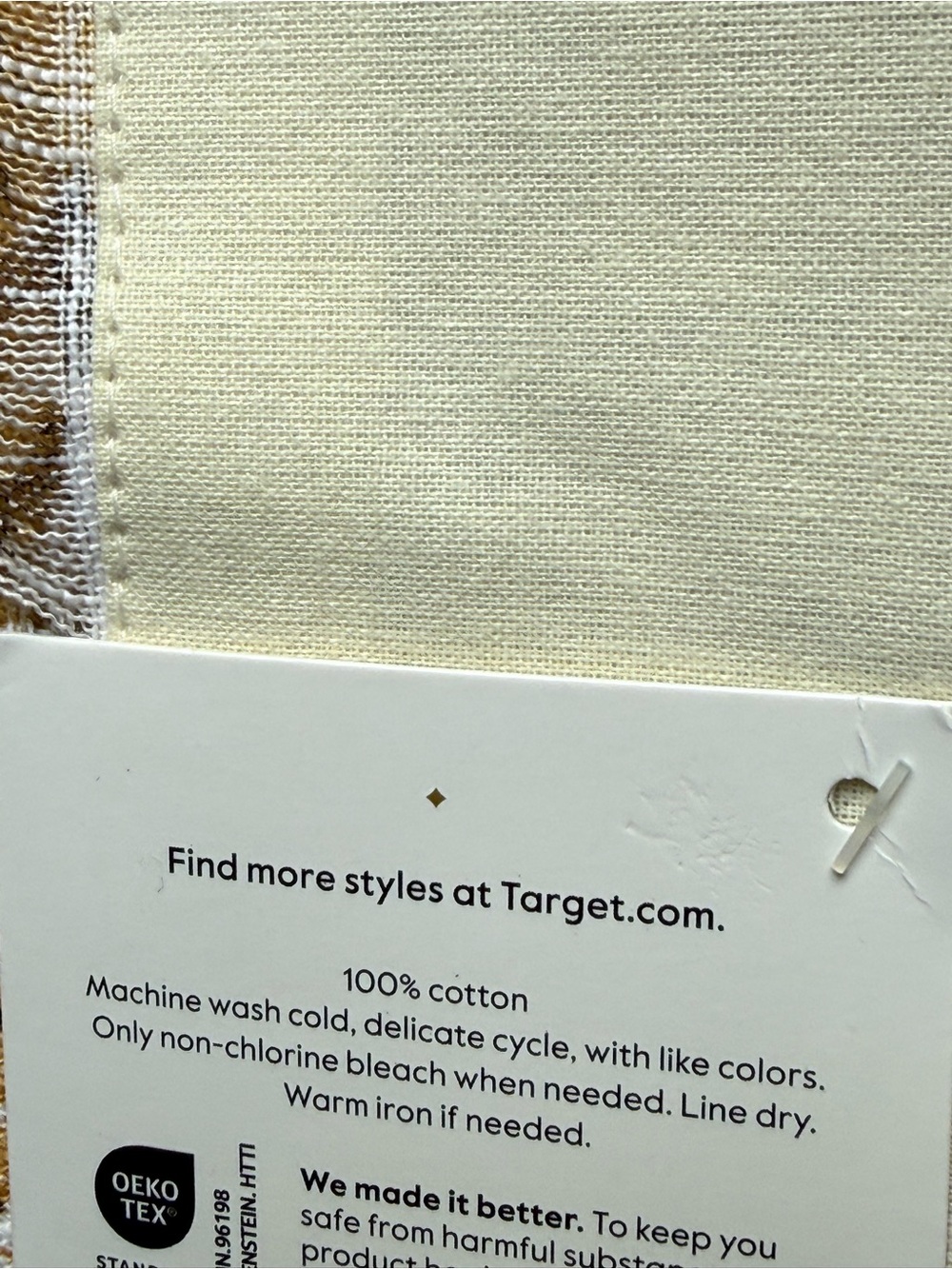 Threshold NWT Set of 4 Placemats Frayed Edges - Picture 4 of 6